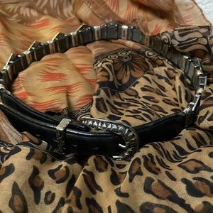 Vintage Brighton Leather Concho Belt